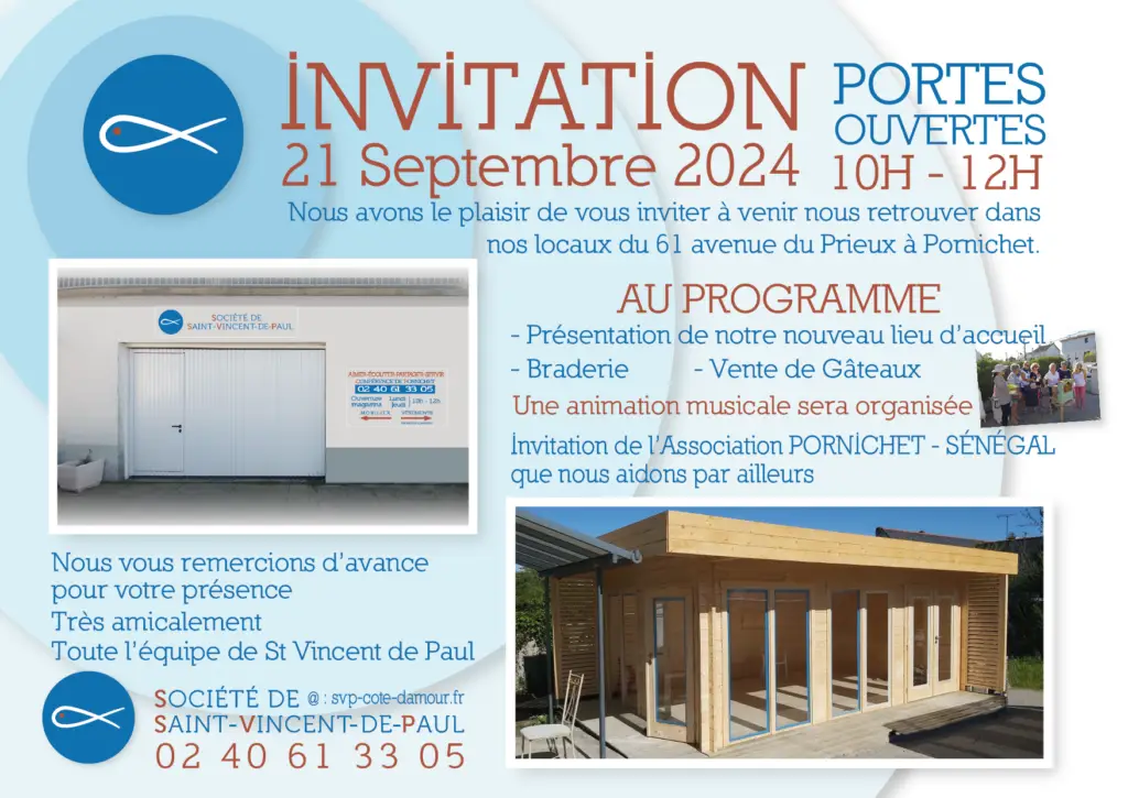 journée porte ouverte St vincent de Paul 21 sept 2024